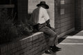Where The Day Settles - Photo Print, black and white